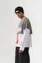 Blockcode Front and Sleeve Print Detailed Segmented Crew Neck Men's Sweatshirt - 4
