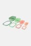 4 Pieces Food Storage Container, Multicolor - 2