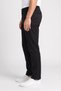 Men Regular Fit Solid Chino Pants, Black - 3