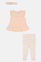 Toddlers Girl 3 Pieces Embroidered Dress With Pants And Headband Set, Multicolor - 2