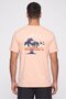 Men Sportswear Fit Short Sleeve Outdoor T-Shirt, Peach - 4