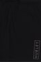 Men Sportswear Fit Embroidered Logo Outdoor Shorts, Black - 5