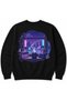 Tokyo Midnight Lo-Fi Rainy City Japanese Aesthetic Graphic Sweatshirt - 2