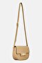 Women Brand Logo Cross Body Bag, Tan - 3