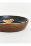 Esvab • Modern & Distinctive Checkered Embroidered Bear Printed Wooden Bowl - 3