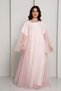 Pink Tulle Net Designer Abaya - 2