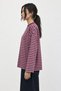 Bipantolon Women's Oversize Striped Crew Neck Sweatshirt - 3