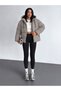 Women's Hooded Winter Puffer Coat - 4