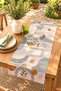 Soft Green Bohemian Sun and Rainbow Patterned Runner / Tablecloth / Placemat - 2