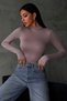 Bipantolon Women's Slim Fit Half Turtleneck Body