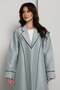 Green-Mist Bridal Satin Coat Abaya - 5