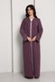 Elegant A-Line Abaya with Thread Work Detailing I Hand-Embellished | Premium Fabric Occasion Wear - 5