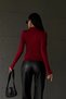 Bipantolon Women's 2-Piece Cut Out Detailed Half Turtleneck Bodysuit - 6
