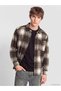 I Relax Fit Checkered Embroidered Men's Lumberjack Shirt from Freezen Store