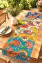 Colorful Ikat Patterned Runner / Tablecloth / Placemat