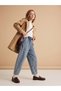 Girl's Comfortable Cut Jeans with Elastic Waist and Soft Texture - 5