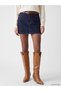Indigo Belted Mini Jean Skirt - 2