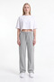 Women's Baggy Sweatpants with 3 Threaded Side Piping and Adjustable Legs - 3