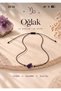 Capricorn Zodiac Sign Adjustable Necklace with Real Natural Amethyst Stone - 2