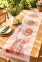 Bohemian Redwood Flowers Patterned Runner/Tablecloth/Placemat