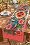 Botanical Parrot Patterned Runner / Tablecloth / Placemat - 3
