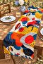 Colorful Women's Silhouettes Patterned Runner / Tablecloth / Placemat - 3