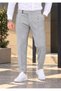 Gray Old Money Pleated Lycra Fabric Trousers - 2