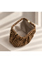 Women's Leopard Scholarship Hand and Shoulder Bag - 4