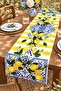 Striped Lemons Patterned Runner / Tablecloth / Placemat - 3