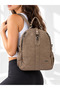 Washable Soft Leather Large Size Luxury Design Backpack Size: 35 X 31 cm Shopper