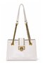 Stylish Design Women's Shoulder Bag with White Chain Strap Detail