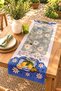 Embroidery Printed Flowers Patterned Runner / Tablecloth / Placemat - 2