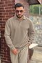 Men's Polo Collar Cotton Soft Thick Fabric Oversize Sweatshirt