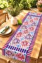 Abstract Matching Flowers Patterned Runner/Tablecloth/Placemat
