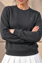 Women's Long Sleeve Comfort Smoked Loose Sweatshirt - 6
