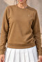 Women's Long Sleeve Comfort Caramel Loose Sweatshirt - 5