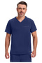 Hhe2382 Steven Hh 360 Men's Scrubs Top – V-Neck, 3 Pockets, 360 °   Flexible and Comfortable Fit Doctor/Nurse Top