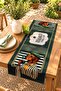 Green Avant-Garde Dog Patterned Runner / Tablecloth / Placemat - 2