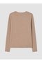 Brown Double-Breasted Collar Gathered Soft Touch Blouse - 8