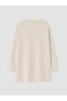 Peak New Season Beige Printed Oversized Women's Sweatshirt Tunic. - 7