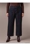 Alita City Lcw Petite Navy Blue Denim Straight Wideleg High-Waisted Wide-Leg Women's Jean Pants - 2