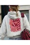 Women's Spritz Lemon Drink Printed Hooded Sweatshirt