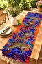Indigo Floral Leopard Pattern Runner / Tablecloth / Placemat