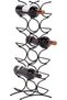 Wine Rack for 12 Bottles, Black - 2