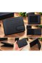 Genuine Leather Wallet – Slim Design, Card Compartments, Magnetic Closure, Id Compartment, Gray Wallet - 2