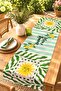 Green Mon Amor Patterned Runner / Tablecloth / Placemat