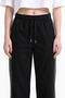 Women's Baggy Sweatpants with 3 Threaded Side Piping and Adjustable Legs - 7