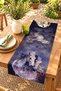 Gold Foil Patterned Horses Patterned Runner / Tablecloth / Placemat - 2