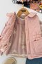 Rabbit Embroidery Detailed Inflatable Vest Girls' Knitwear 3-Piece Set - Powder - 3