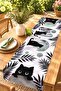 Cat Patterned Runner with Flower Pot / Tablecloth / Placemat